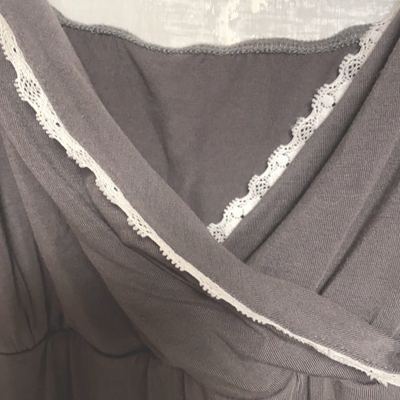 Latuza Women's Bamboo Viscose Nursing Nightgown and Robe Set - Picture 3 of 11